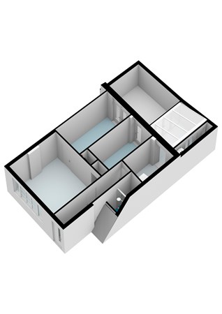 Plattegrond - Lijnbaansgracht 188H, 1016 XA Amsterdam - Lijnbaansgracht 188 - Amsterdam  - Begane Grond - 3D_1.jpg